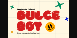 Dulce Boy Font Poster 1