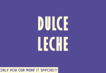 Dulce Leche Font Poster 1