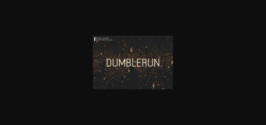 Dumblerun Font Poster 3