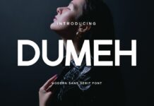Dumeh Font Poster 1