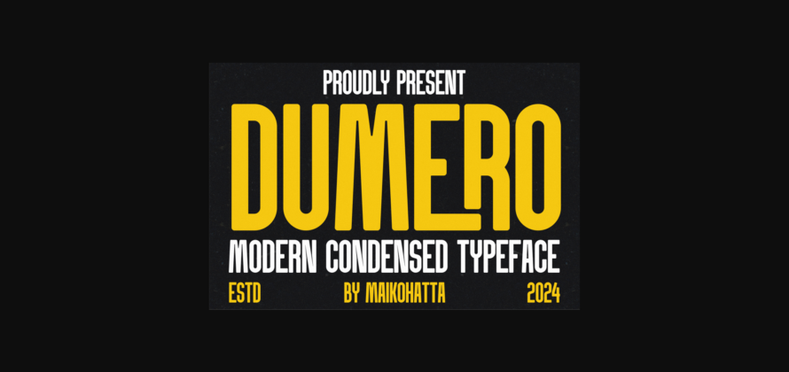 Dumero Font Poster 3
