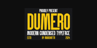 Dumero Font Poster 1