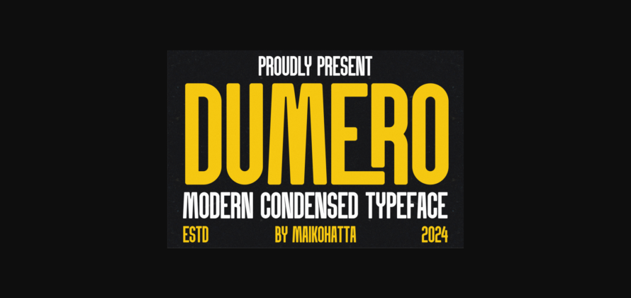 Dumero Font Poster 1