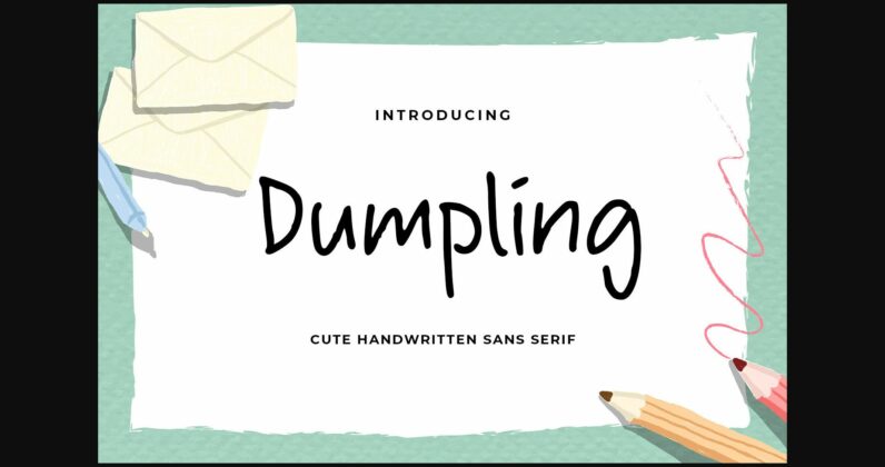 Dumpling Font Poster 3