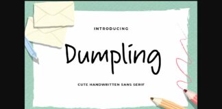 Dumpling Font Poster 1