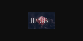 Dunone Font Poster 1