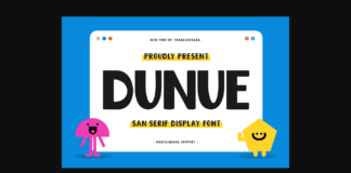 Dunue Font Poster 1