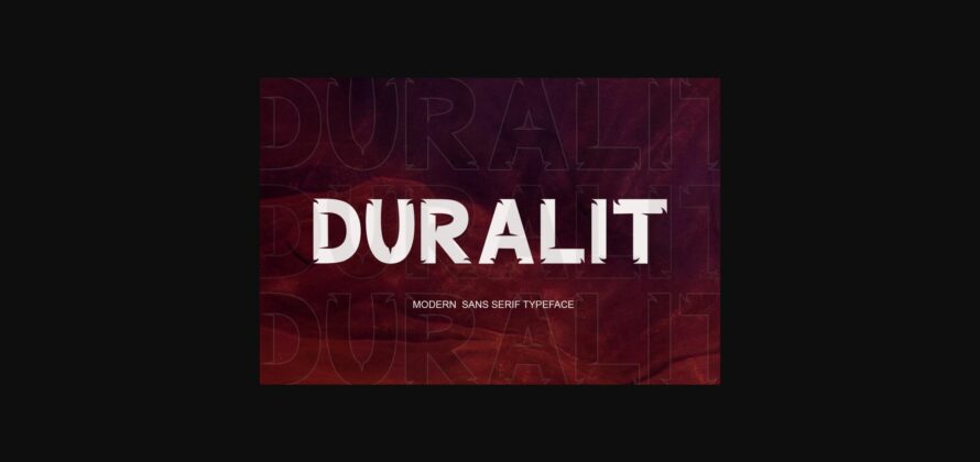 Duralit Font Poster 3