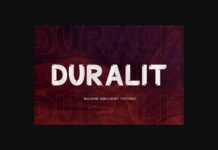 Duralit Font Poster 1