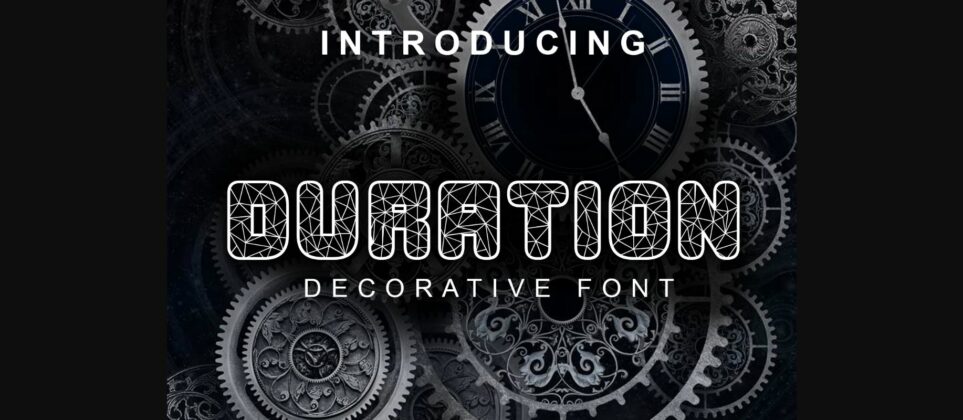 Duration Font Poster 3
