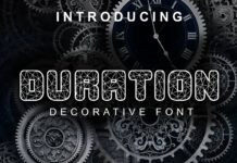 Duration Font Poster 1