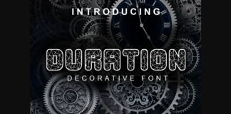 Duration Font Poster 1