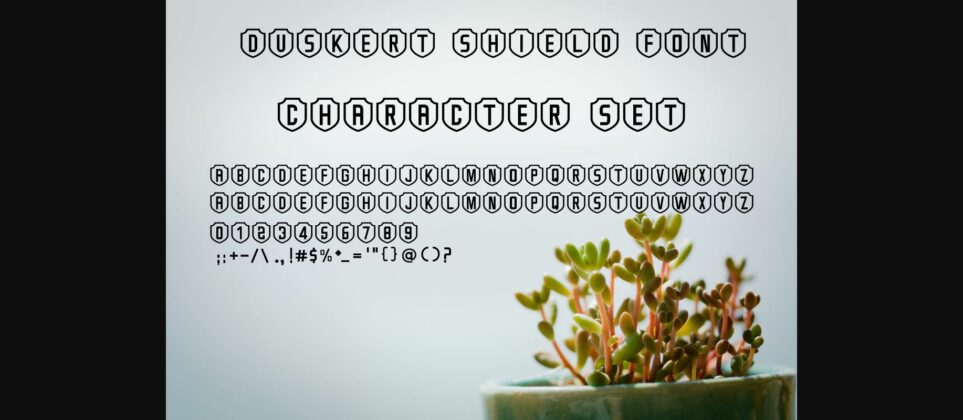 DuskerT Shield Font Poster 6