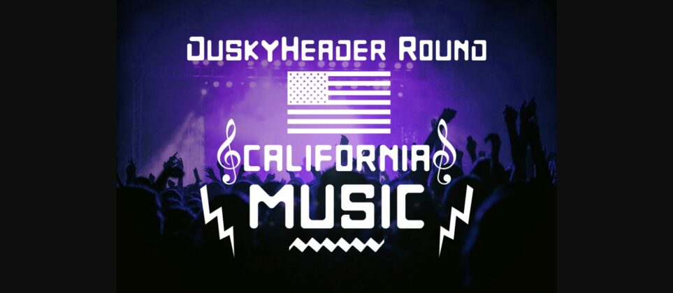 DuskyHeader Round Font Poster 3