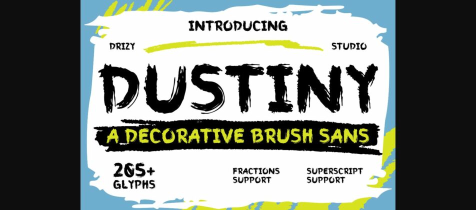 Dustiny Font Poster 3