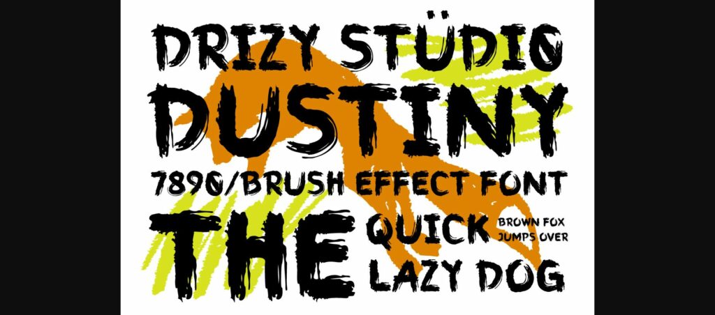 Dustiny Font Poster 4