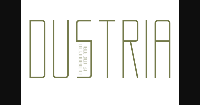 Dustria Font Poster 3