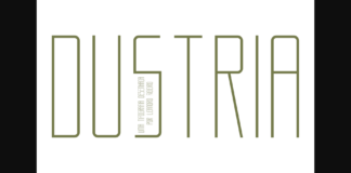 Dustria Font Poster 1