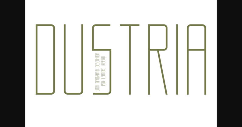 Dustria Font Poster 1