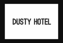 Dusty Hotel Font Poster 1