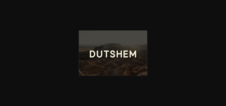 Dutshem Font Poster 3