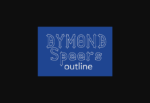 Dymond Speers Outline Font Poster 1
