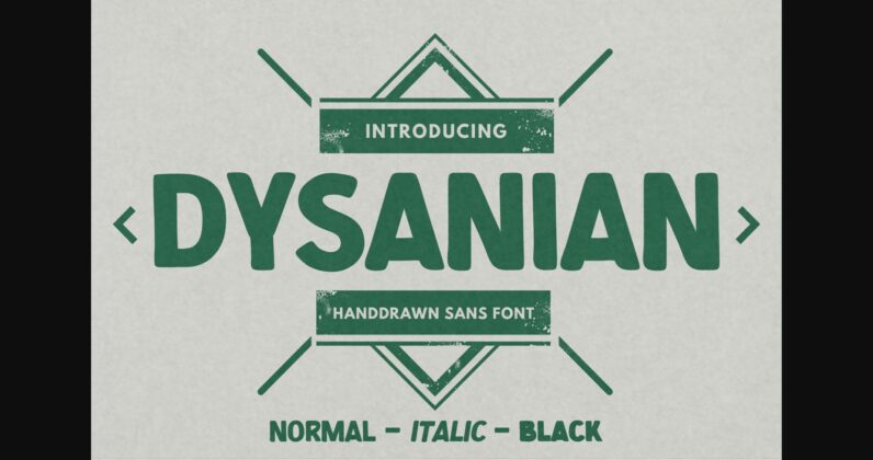 Dysanian Font Poster 3