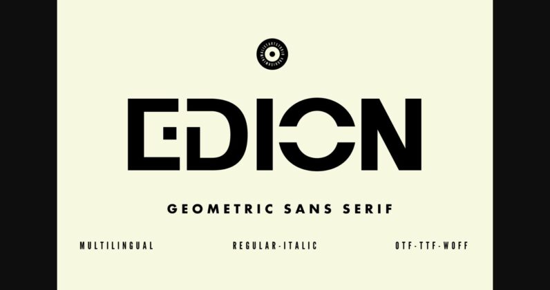 Edion Font Poster 3