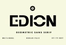 Edion Font Poster 1