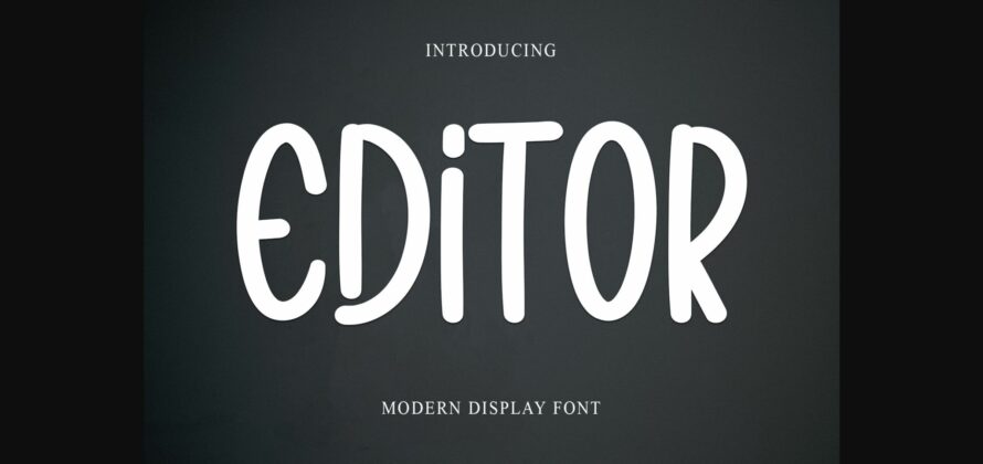Editor Font Poster 3