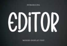 Editor Font Poster 1