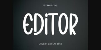 Editor Font Poster 1