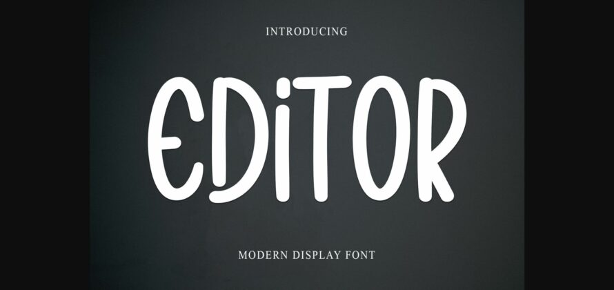 Editor Font Poster 1