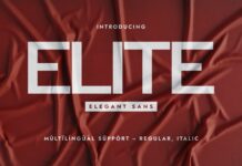 Elite Font Poster 1