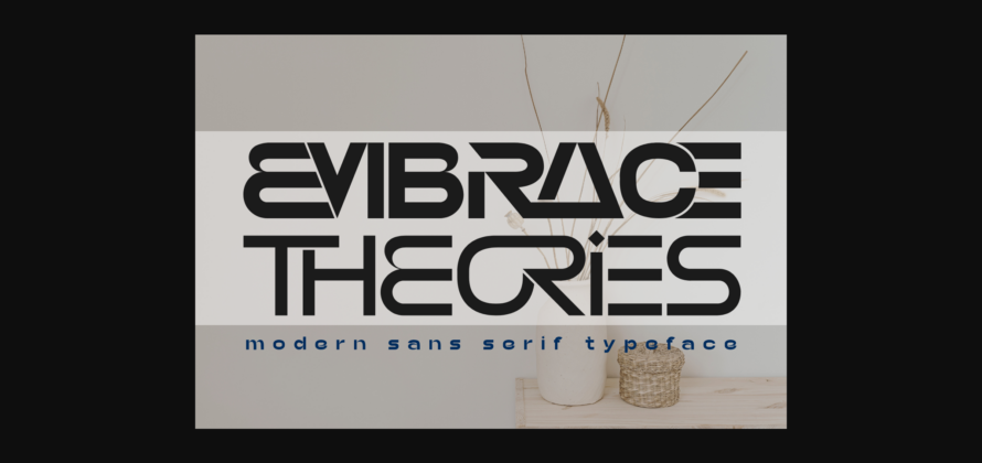 Embrace Theories Font Poster 3