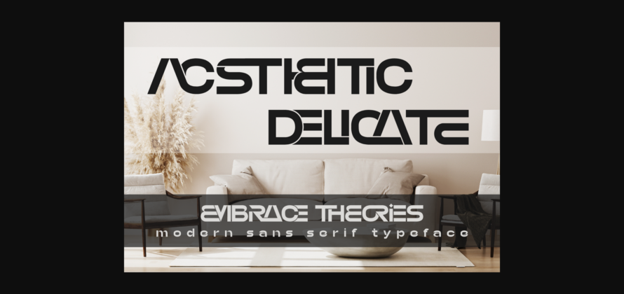 Embrace Theories Font Poster 8