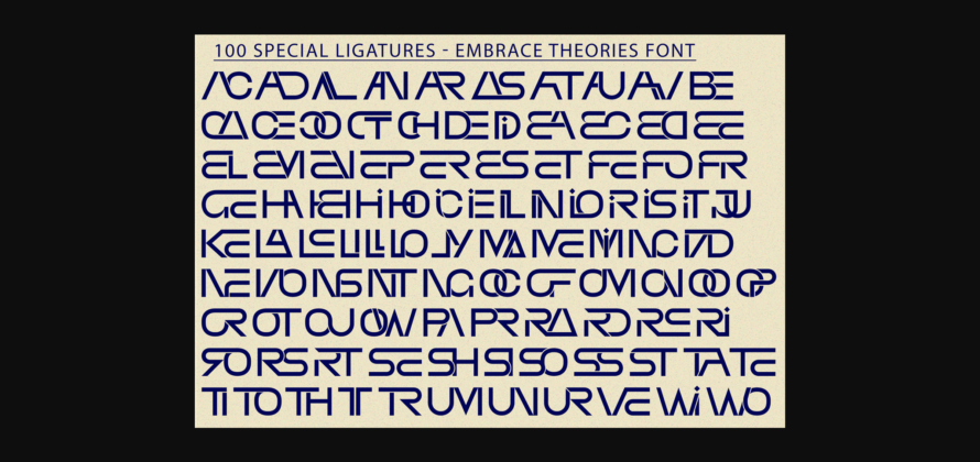 Embrace Theories Font Poster 9