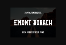 Emont Borach Font Poster 1