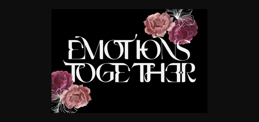 Emotions Together Font Poster 3