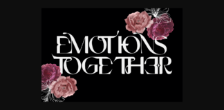 Emotions Together Font Poster 1