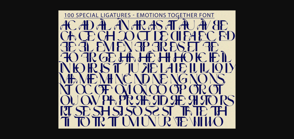 Emotions Together Font Poster 9