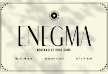 Enegma Font Poster 1