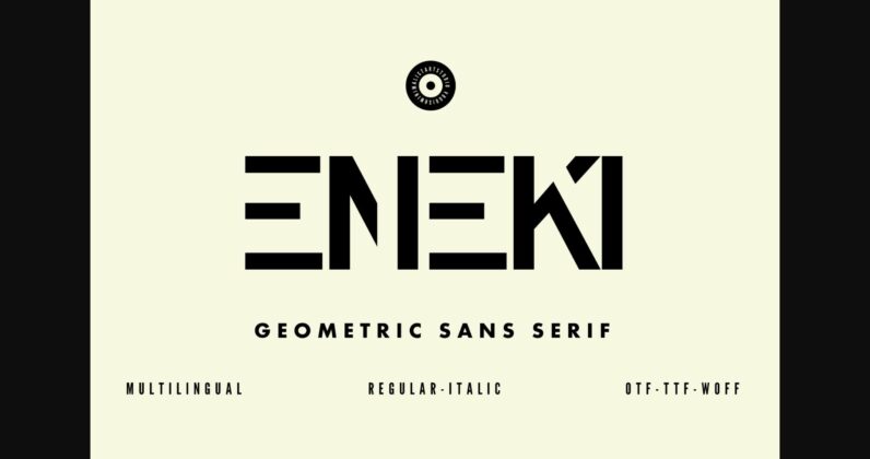 Eneki Font Poster 3