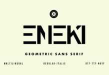 Eneki Font Poster 1