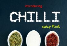 EP Chilli Font Poster 1