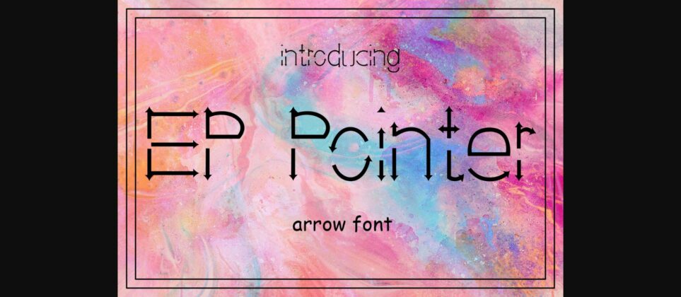 EP Pointer Font Poster 3