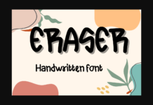 Eraser Font Poster 1