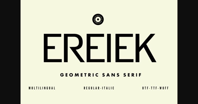 Ereiek Font Poster 3