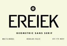 Ereiek Font Poster 1