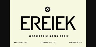 Ereiek Font Poster 1